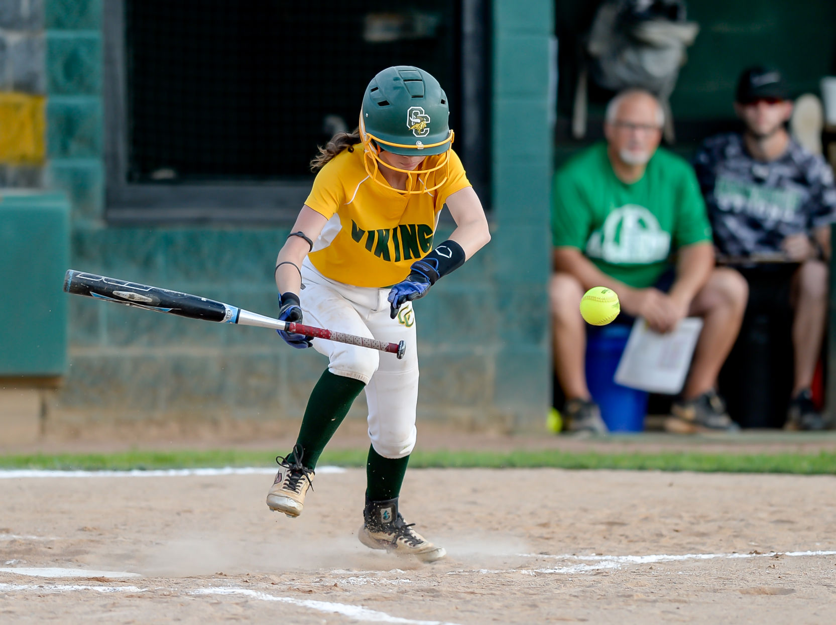 Friday night softball action